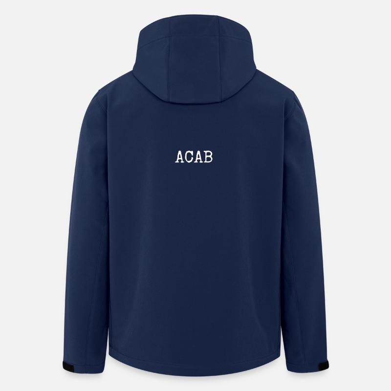 ACAB - Men’s Recycled Softshell Jacket by Stanley/Stella - navy