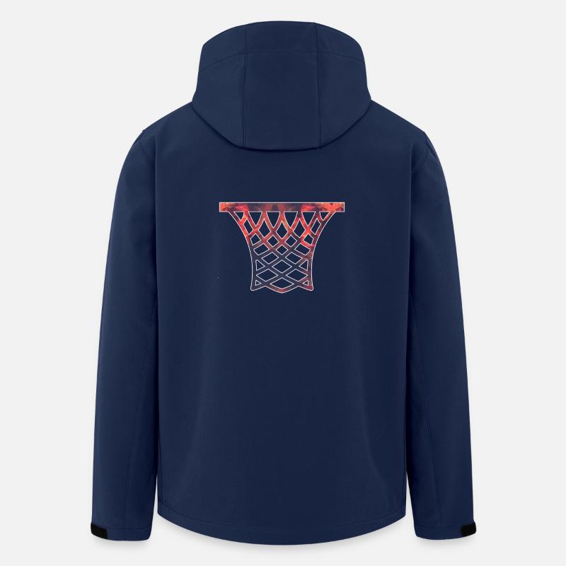 Basketball / Basketballkorb - Recycelte Männer Softshell-Jacke von Stanley/Stella - Navy