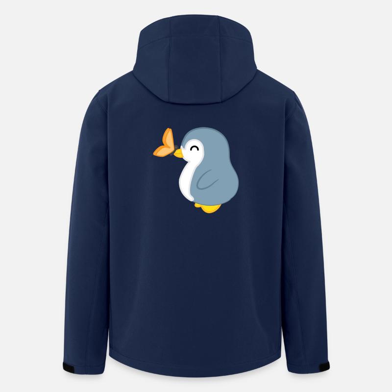 Pinguin - Pinguine - Pinguinmotiv - Schmetterling - Recycelte Männer Softshell-Jacke von Stanley/Stella - Navy