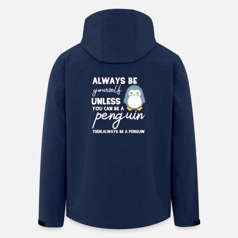 Penguin - Penguins - Penguin Motive - Be Yourself - Men’s Recycled Softshell Jacket by Stanley/Stella - navy