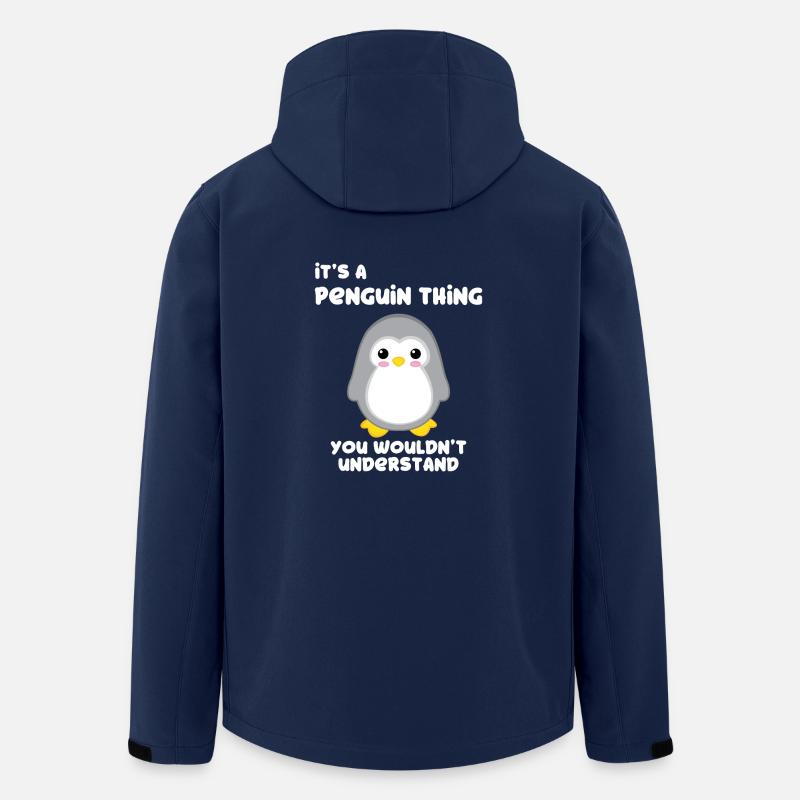 Pinguin - Pinguine - Pinguinmotiv - Pinguinfan - Recycelte Männer Softshell-Jacke von Stanley/Stella - Navy