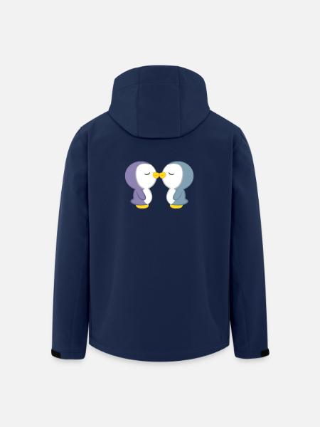 Pinguin - Pinguine - Pinguinmotiv - Pinguinliebe - Recycelte Männer Softshell-Jacke von Stanley/Stella - Navy