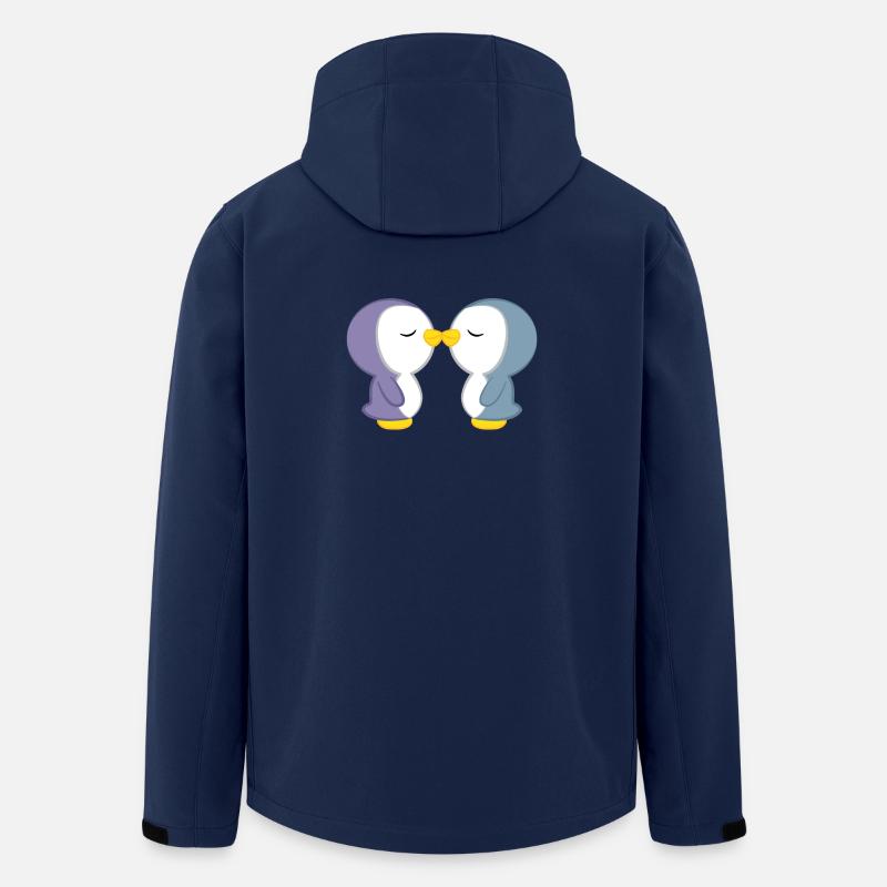 Pinguin - Pinguine - Pinguinmotiv - Pinguinliebe - Recycelte Männer Softshell-Jacke von Stanley/Stella - Navy