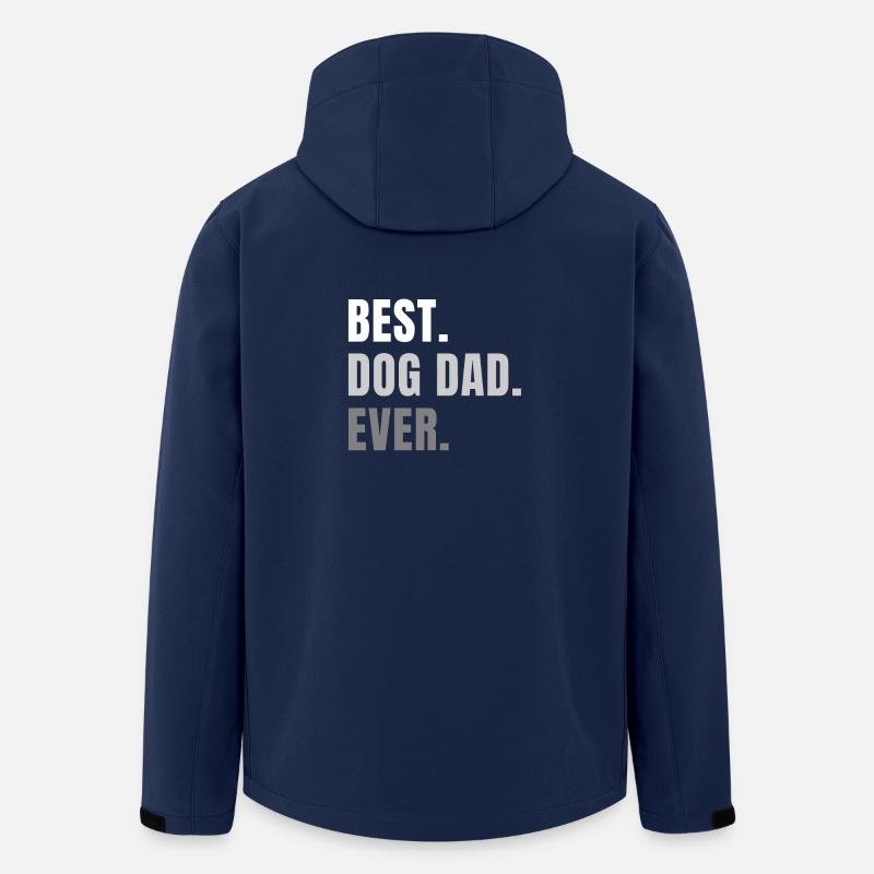 Best Dog Dad Ever - Recycelte Männer Softshell-Jacke von Stanley/Stella - Navy