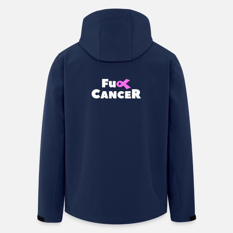 FU CANCER DU SEIN - Veste softshell homme en polyester recyclé Stanley/Stella - marine