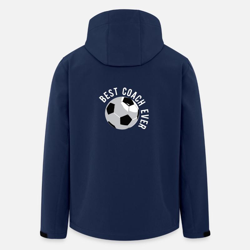 Fußball-Trainer Bester Trainer überhaupt Fußball-G - Recycelte Männer Softshell-Jacke von Stanley/Stella - Navy