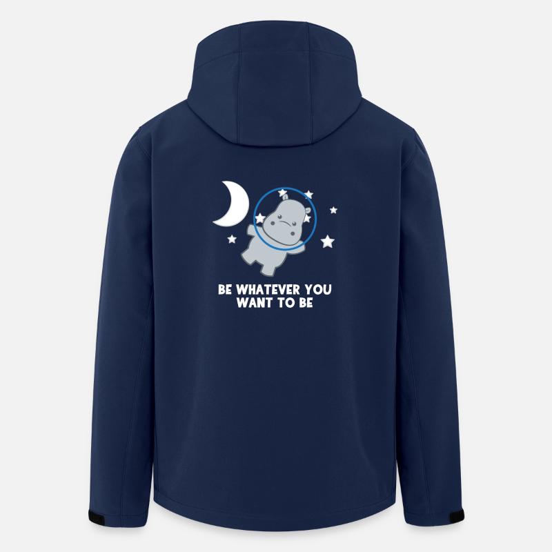 Hippo - Hippos - Hippofan - Be You - Recycelte Männer Softshell-Jacke von Stanley/Stella - Navy