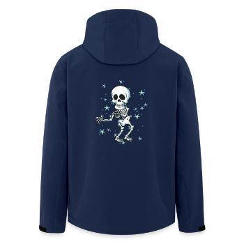 Skeleton Halloween Floss Like A Boss Flossing Dance - Men’s Recycled Softshell Jacket by Stanley/Stella - navy - Back - AI Model Male 185 light (185cm)