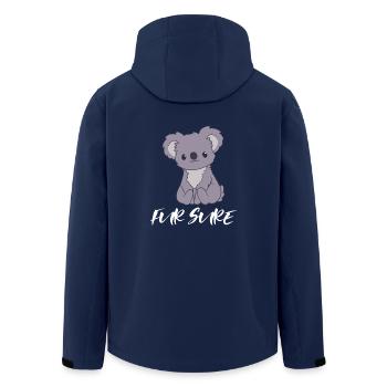 Koala - Koalas - Koala T-Shirt - For Sure - Men’s Recycled Softshell Jacket by Stanley/Stella - navy - Back - AI Model Male 185 light (185cm)