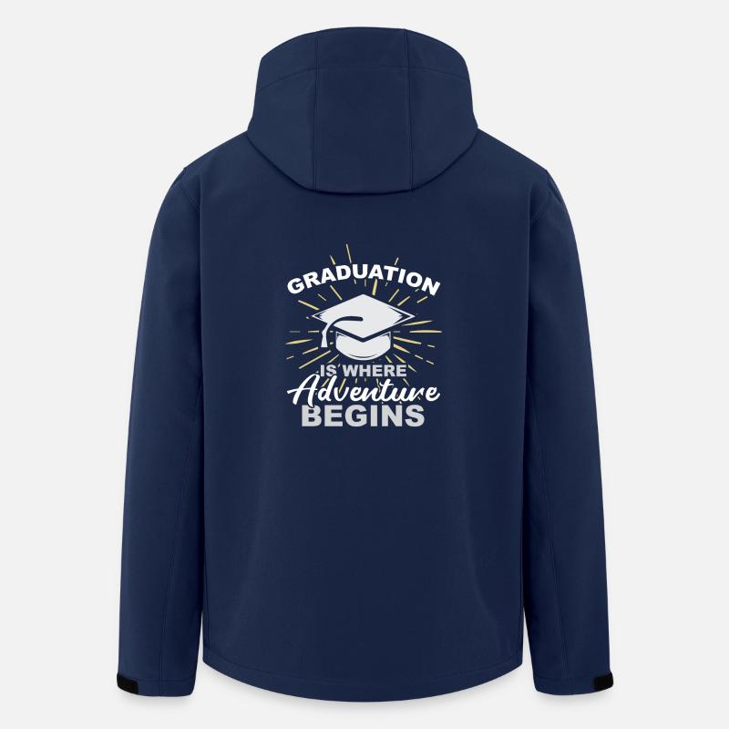 Graduation nice cool gift - Men’s Recycled Softshell Jacket by Stanley/Stella - navy