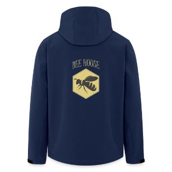 Bienen Logo Bienen Haus - Recycelte Männer Softshell-Jacke von Stanley/Stella - Navy - Hinten - AI Model Male 185 light (185cm)