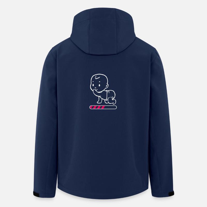 Schwangerschaft - Recycelte Männer Softshell-Jacke von Stanley/Stella - Navy