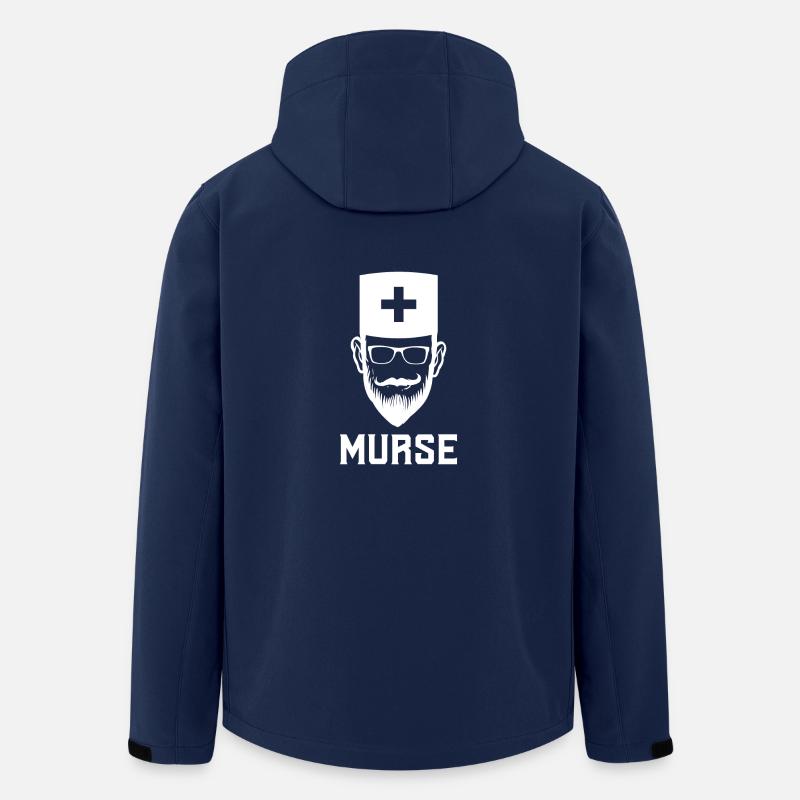 Murse Krankenpfleger männlich MFA Geschenk - Recycelte Männer Softshell-Jacke von Stanley/Stella - Navy