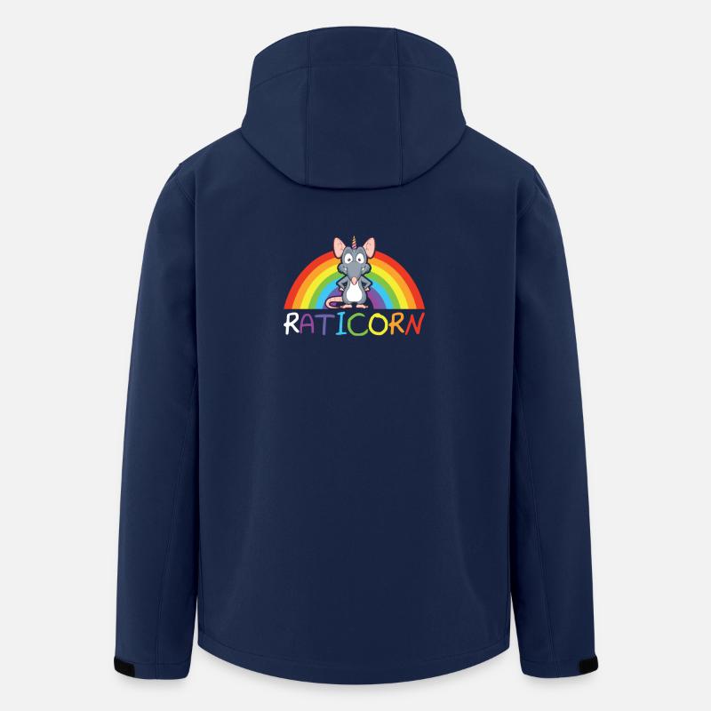 Raticorn Ratte Einhorn Geschenk - Recycelte Männer Softshell-Jacke von Stanley/Stella - Navy