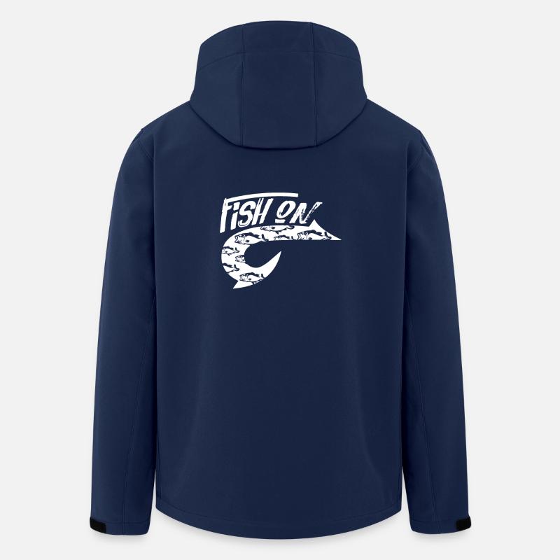 pêche - Veste softshell homme en polyester recyclé Stanley/Stella - marine