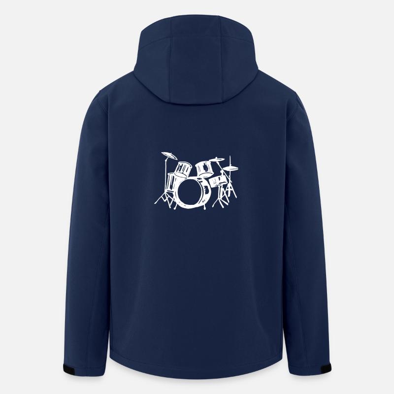 Drums - Men’s Recycled Softshell Jacket by Stanley/Stella - navy