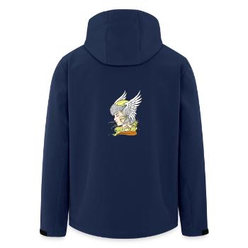 Wallküre - Veste softshell homme en polyester recyclé Stanley/Stella - marine - Dos - AI Model Male 185 light (185cm)