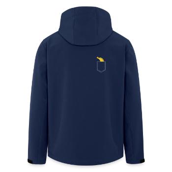 banane - Veste softshell homme en polyester recyclé Stanley/Stella - marine - Dos - AI Model Male 185 light (185cm)