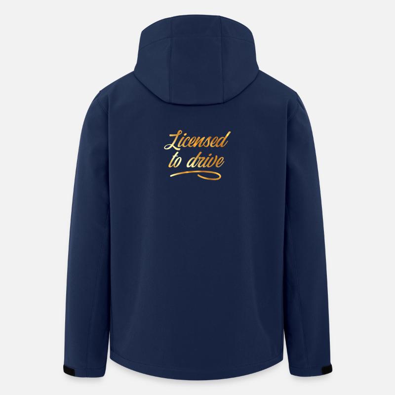Permis de conduire Ticket Permis de conduire Cadeau - Veste softshell homme en polyester recyclé Stanley/Stella - marine