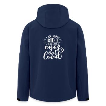 Augen Rollen Lustig Spruch Sarkasmus Geschenk - Recycelte Männer Softshell-Jacke von Stanley/Stella - Navy - Hinten - AI Model Male 185 light (185cm)