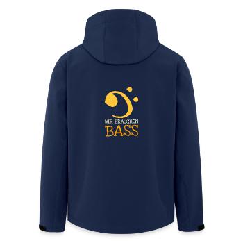 Bass Clef Nous avons besoin de basse - Veste softshell homme en polyester recyclé Stanley/Stella - marine - Dos - AI Model Male 185 light (185cm)