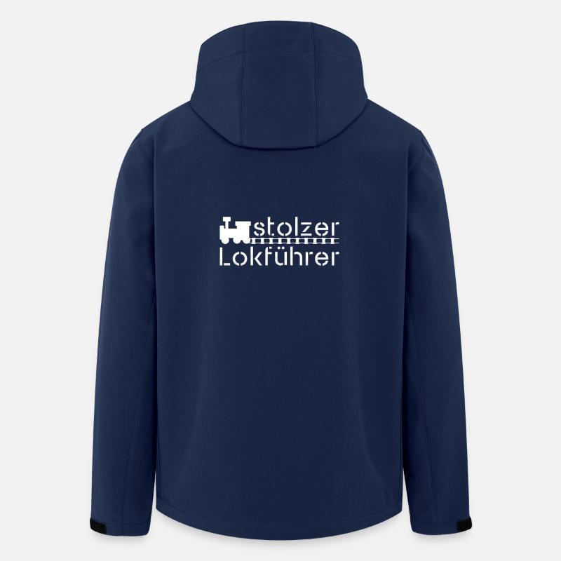 Ein stolzer Lokführer - Recycelte Männer Softshell-Jacke von Stanley/Stella - Navy