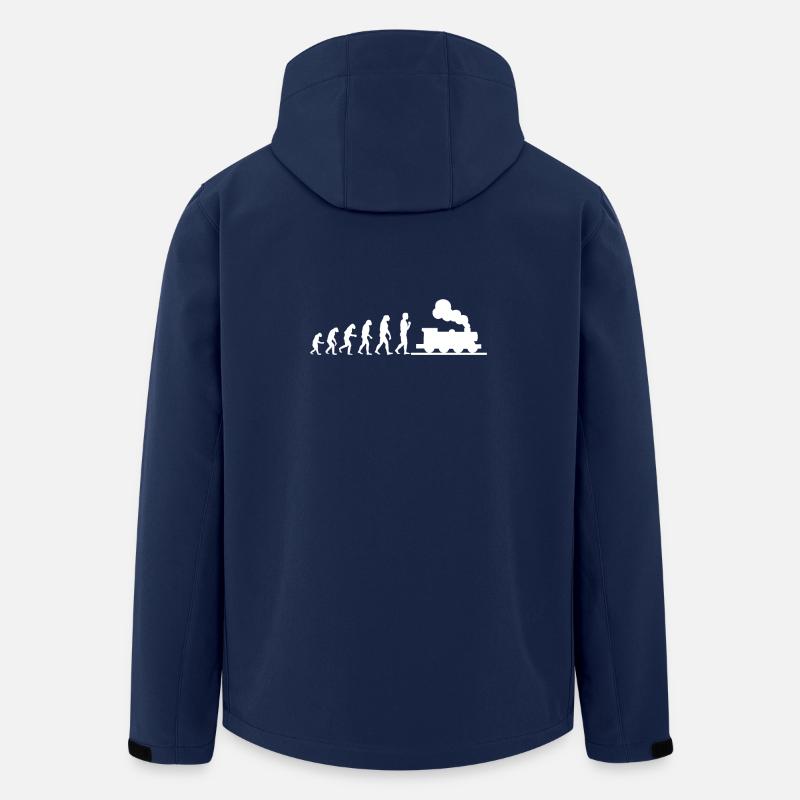 Conducteur de locomotive Evolution - Veste softshell homme en polyester recyclé Stanley/Stella - marine