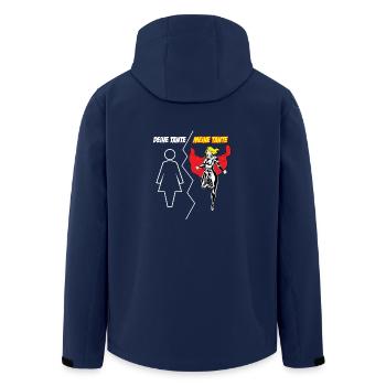 Your aunt My aunt super heroine gift - Men’s Recycled Softshell Jacket by Stanley/Stella - navy - Back - AI Model Male 185 light (185cm)