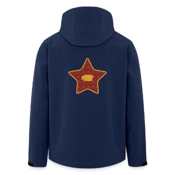 Kameramann / Film - Recycelte Männer Softshell-Jacke von Stanley/Stella - Navy - Hinten - AI Model Male 185 light (185cm)