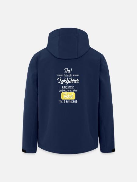 Lokführer/Du bekommst dein Ticket nicht umsonst - Recycelte Männer Softshell-Jacke von Stanley/Stella - Navy