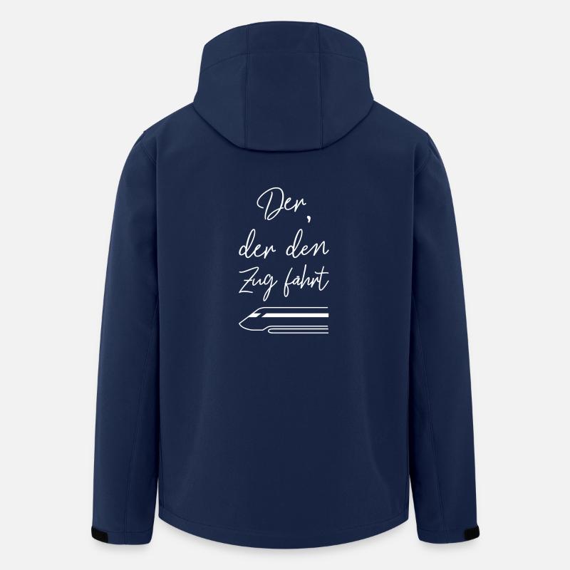 Der der den Zug fährt. - Recycelte Männer Softshell-Jacke von Stanley/Stella - Navy