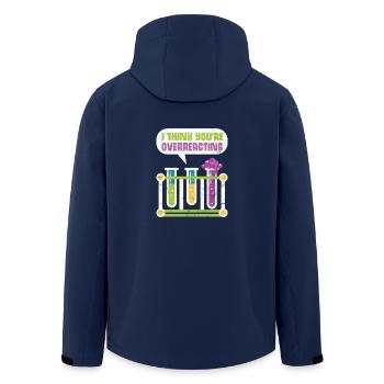 Dites chimie chimiste nerd cadeau université - Veste softshell homme en polyester recyclé Stanley/Stella - marine - Dos - AI Model Male 185 light (185cm)