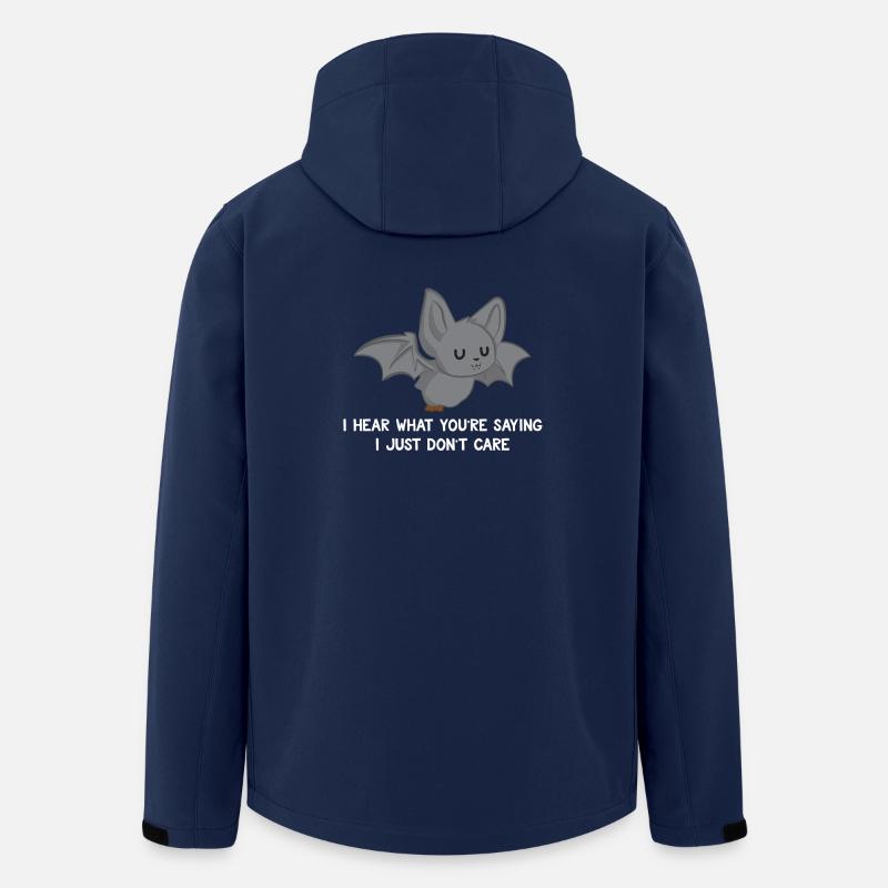Bat - Bat T-Shirt - Sarcasm - Men’s Recycled Softshell Jacket by Stanley/Stella - navy
