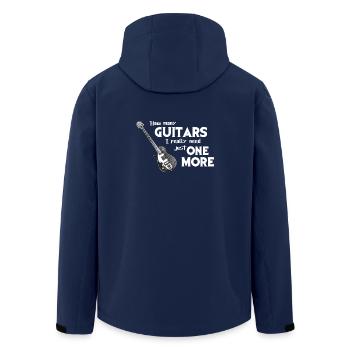 Guitar guitarist gift playing guitar - Men’s Recycled Softshell Jacket by Stanley/Stella - navy - Back - AI Model Male 185 light (185cm)