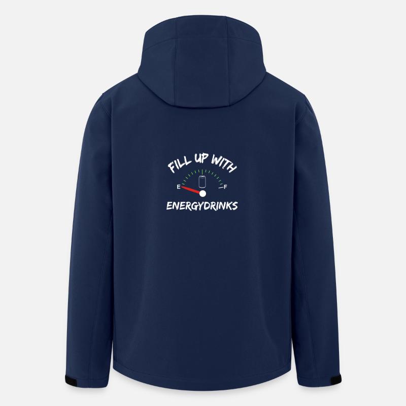 Abundance with energy drinks - Men’s Recycled Softshell Jacket by Stanley/Stella - navy