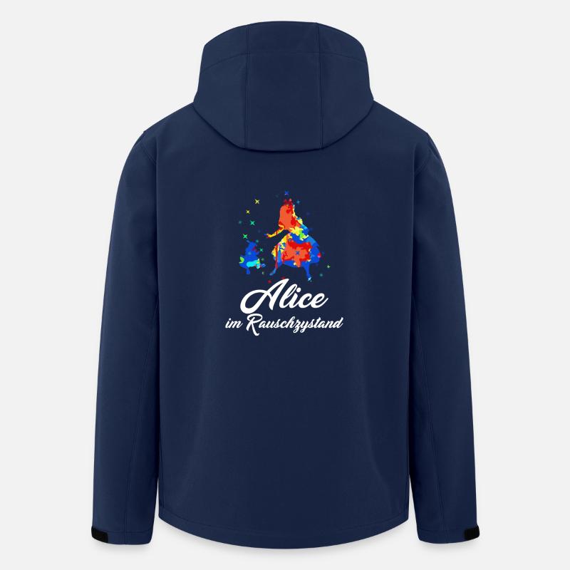 Alice im Rauschzystand - Recycelte Männer Softshell-Jacke von Stanley/Stella - Navy