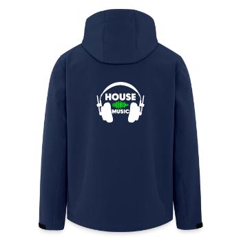 House Music - Recycelte Männer Softshell-Jacke von Stanley/Stella - Navy - Hinten - AI Model Male 185 light (185cm)