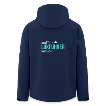 Once a train driver, always a train driver - Men’s Recycled Softshell Jacket by Stanley/Stella - navy - Back - AI Model Male 185 light (185cm)