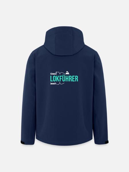Einmal Lokführer, immer Lokführer - Recycelte Männer Softshell-Jacke von Stanley/Stella - Navy