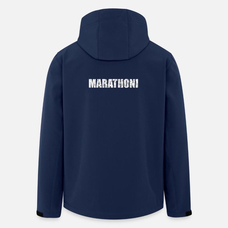 Marathoni Geschenk Sport Laufen - Recycelte Männer Softshell-Jacke von Stanley/Stella - Navy