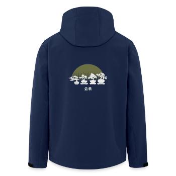 Bonsai Shirt - Recycelte Männer Softshell-Jacke von Stanley/Stella - Navy - Hinten - AI Model Male 185 light (185cm)