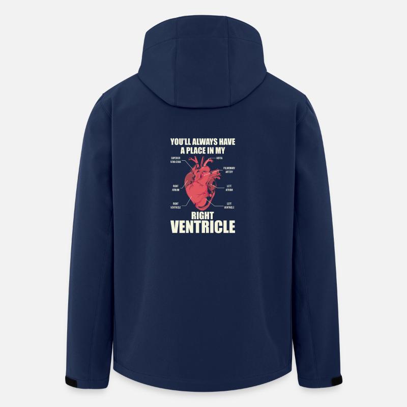 Rescue Service -Right Ventricle - Men’s Recycled Softshell Jacket by Stanley/Stella - navy
