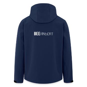 BEEhindert Biene frech Spruch Girl Teenager - Recycelte Männer Softshell-Jacke von Stanley/Stella - Navy - Hinten - AI Model Male 185 light (185cm)