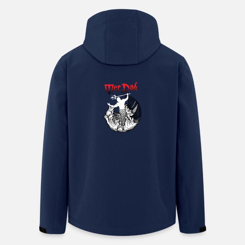 MerDad-Meerjungfrau - Recycelte Männer Softshell-Jacke von Stanley/Stella - Navy
