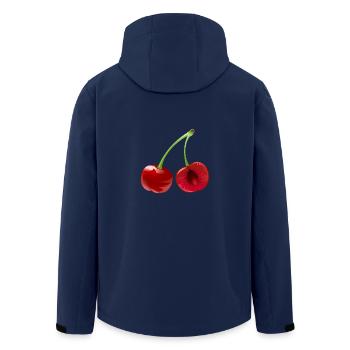 Fruit de la cerise Fruit de la cerise - Veste softshell homme en polyester recyclé Stanley/Stella - marine - Dos - AI Model Male 185 light (185cm)