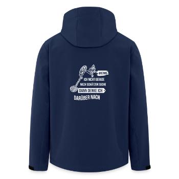Metalldetektor wenn ich nicht gerade Schätze suche - Recycelte Männer Softshell-Jacke von Stanley/Stella - Navy - Hinten - AI Model Male 185 light (185cm)