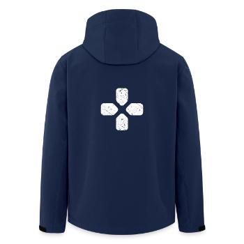 Gaming Controller Gamepad Zocker T-Shirt - Recycelte Männer Softshell-Jacke von Stanley/Stella - Navy - Hinten - AI Model Male 185 light (185cm)