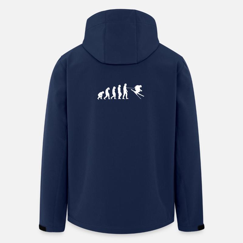 Ski Shirt Evolution of Ski - Recycelte Männer Softshell-Jacke von Stanley/Stella - Navy