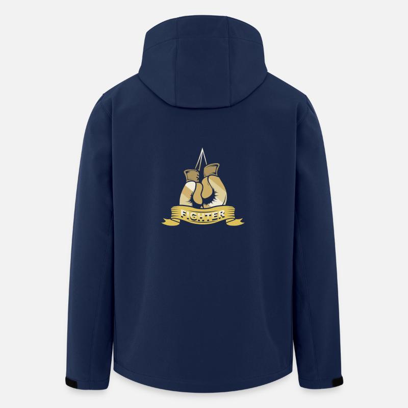 Fighter - Recycelte Männer Softshell-Jacke von Stanley/Stella - Navy