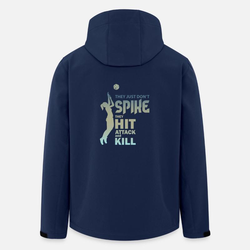 Volleyball - Recycelte Männer Softshell-Jacke von Stanley/Stella - Navy